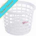 Wham round white laundry basket